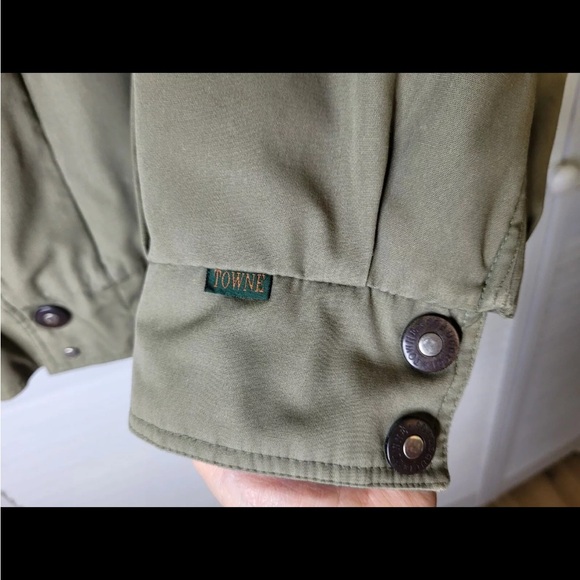 Towne by London Fog Men's XL Tan Vintage Casual Jacket Mid-Length - Picture 16 of 16